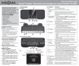 Insignia NS-CLHD01 Narrator Advanced HD Radio Guide d'installation rapide