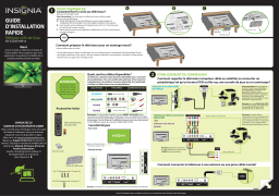 Insignia NS-32D201NA14 32" Class (31-1/2" Diag.) - LED - 720p - 60Hz - HDTV Guide d'installation rapide
