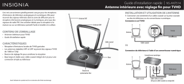 Insignia NS-ANT514 Fine-Tuning Indoor HDTV Antenna Guide d'installation rapide | Fixfr