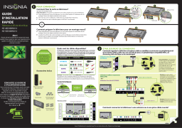 Insignia NS-46D400NA14 46" Class (46" Diag.) - LED - 1080p - 60Hz - HDTV Guide d'installation rapide