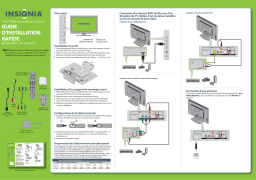Insignia NS-26L450A11 26" Class / 1080p / 60Hz / LCD HDTV Guide d'installation rapide