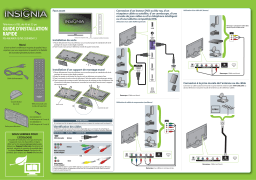 Insignia NS-55E480A13A 55" Class (54-5/8" Diag.) - LED - 1080p - 120Hz - HDTV Guide d'installation rapide