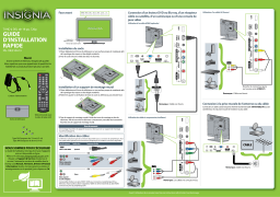 Insignia NS-19E310A13 19" Class (18-1/2" Diag.) - LED - 720p - 60Hz - HDTV Guide d'installation rapide