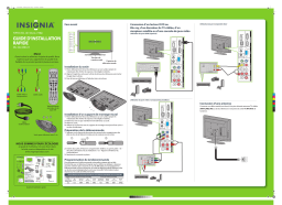 Insignia NS-32L430A11 32" Class / 720p / 60Hz / LCD HDTV Guide d'installation rapide