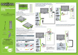 Insignia NS-29L120A13 29" Class (28-1/2" Diag.) - LCD - 720p - 60Hz - HDTV Guide d'installation rapide