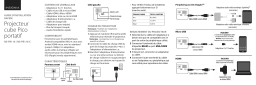 Insignia NS-PR116 | NS-PR116-C DLP Pico Portable Projector Guide d'installation rapide