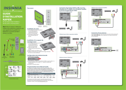 Insignia NS-42L550A11 42" Class / 1080p / 120Hz / LCD HDTV Guide d'installation rapide