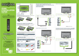 Insignia NS-29LD120A13 29" Class (28-1/2" Diag.) - LCD - 720p - 60Hz - HDTV DVD Combo Guide d'installation rapide