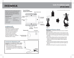 Insignia NS-CNV43 Internet-Connected GPS Guide d'installation rapide