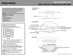 Insignia NS-CLVR01 Clock Radio Guide d'installation rapide