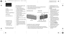 Insignia NS-CSPBTHOL16-G Portable Wireless Speaker Guide d'installation rapide