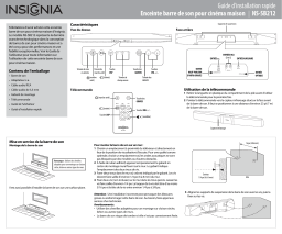 Insignia NS-SB212 Soundbar Home Theater Speaker System Guide d'installation rapide