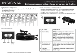 Insignia NS-PS06SC 6-Sheet Stripcut Portable Shredder Guide d'installation rapide