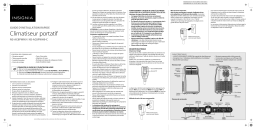 Insignia NS-AC8PWH9 350 Sq. Ft. Portable Air Conditioner Guide d'installation rapide