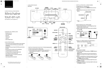 Insignia NS-HAIOR18 | NS-HAIOR18-C 80W Audio System Guide d'installation rapide | Fixfr