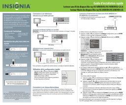 Insignia NS-WBRDVD2 Wi-Fi Built-In Blu-ray Player Guide d'installation rapide