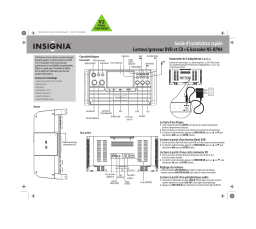 Insignia NS-KP04 CD G Karaoke System Guide d'installation rapide