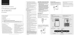 Insignia NS-AC8PWH8 8,000 BTU Portable Air Conditioner Guide d'installation rapide