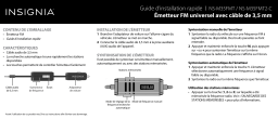 Insignia NS-M35FMT | NS-M35FMT2-C Universal FM Transmitter Guide d'installation rapide