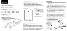 Insignia NS-HZ313 | NS-HZ313-C Optical/Coaxial Digital-to-Analog Converter Guide d'installation rapide