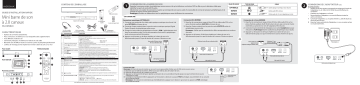 Insignia NS-HMSB20 2.0-Channel Soundbar Guide d'installation rapide | Fixfr