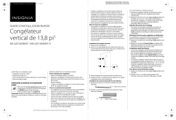 Insignia NS-UZ14XWH7 13.8 Cu. Ft. Frost-Free Upright Convertible Freezer/Refrigerator Guide d'installation rapide
