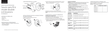 Insignia NS-PMDM2019 Dual-Mode Wireless Mouse Guide d'installation rapide | Fixfr