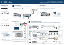 Insignia NS-32DD220NA16 32" Class (31.5" Diag.) - LED - 720p - HDTV DVD Combo Guide d'installation rapide