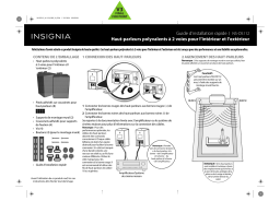 Insignia NS-OS112 2-Way Indoor/Outdoor Speakers (Pair) Guide d'installation rapide