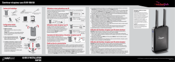 RocketFish RF-RBUSB Rocketboost Wireless Receiver/Transmitter Guide d'installation rapide | Fixfr