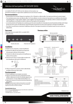 RocketFish RF-SSVC6 6-Pair Stereo Speaker Selector Guide d'installation rapide