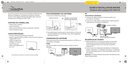 RocketFish RF-ANT316 Ultra Thin HDTV Antenna Guide d'installation rapide