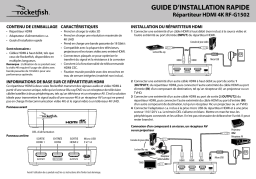RocketFish RF-G1502 2-Output HDMI Splitter  Guide d'installation rapide