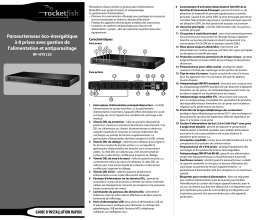 RocketFish RF-HTS120 8-Outlet Console Power Manager  Guide d'installation rapide