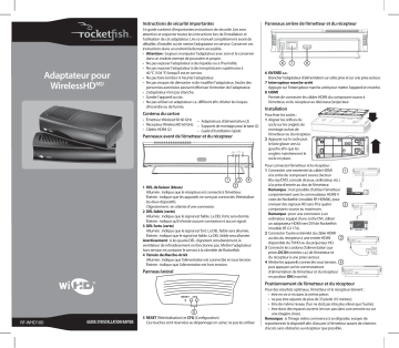 RocketFish RF-WHD100 WirelessHD Adapter Guide d'installation rapide | Fixfr