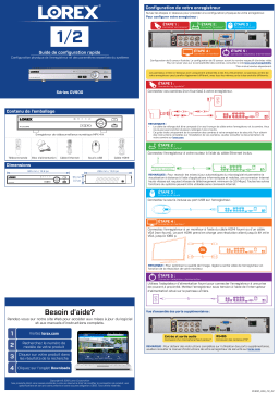 Lorex LX1080-88BW 1080p Camera System Guide d'installation rapide