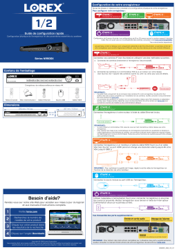 Lorex 4KHDIP833AN 4K Ultra HD IP NVR System Guide d'installation rapide