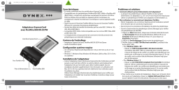 Dynex DX-ECFW FireWire 800 ExpressCard Adapter Guide d'installation rapide