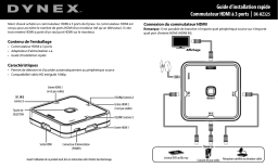 Dynex DX-HZ325 3-Port HDMI Switch Guide d'installation rapide