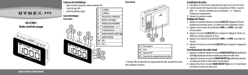 Dynex DX-CLTR01 Digital FM Portable Clock Radio Guide d'installation rapide | Fixfr