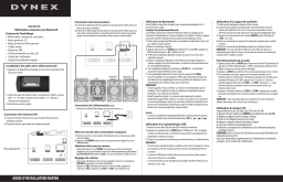 Dynex DX-SH115 120W Bluetooth Mini Shelf System Guide d'installation rapide