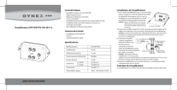 Dynex DX-AD113 4-Way Coaxial Cable Distribution Amplifier Guide d'installation rapide