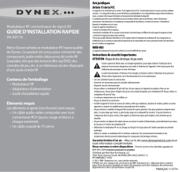 Dynex DX-AD116 RF Modulator Guide d'installation rapide