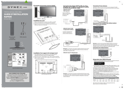 Dynex DX-55L150A11 55" Class Guide d'installation rapide