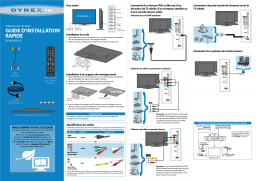 Dynex DX-46L262A12 46" Class Guide d'installation rapide