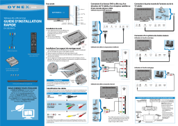 Dynex DX-32E250A12 32" Class Guide d'installation rapide