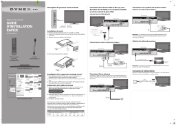 Dynex DX-32L100A11 32" Class LCD HDTV Guide d'installation rapide
