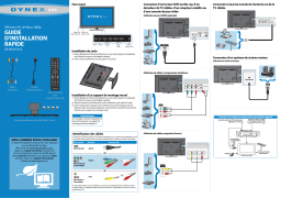 Dynex DX-40L261A12 40" Class (40" Diag.) Guide d'installation rapide