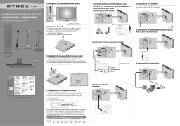 Dynex DX-19LD150A11 19" Class Guide d'installation rapide