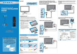 Dynex DX-15E220A12 15" Class (15-5/8" Diag.) Guide d'installation rapide